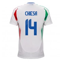 Camisa de time de futebol Itália Federico Chiesa #14 Replicas 2º Equipamento Europeu 2024 Manga Curta